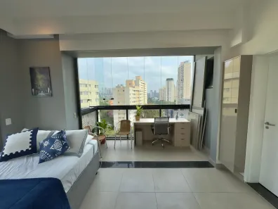 Apartamento com 1 Quarto para venda ou aluguel, 26m² no Vila Olímpia, São Paulo