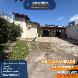 Casa com 3 Quartos à venda, 750m² no Vila São Jorge, Guarulhos