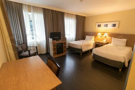Flat com 1 Quarto para alugar, 29m² no Cidade Monções, São Paulo