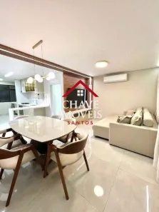 Apartamento com 2 Quartos para alugar, 74m² no Estuário, Santos