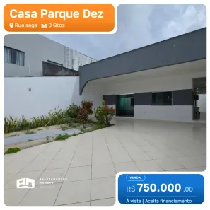 Casa com 3 Quartos à venda, 100m² no Parque 10 de Novembro, Manaus
