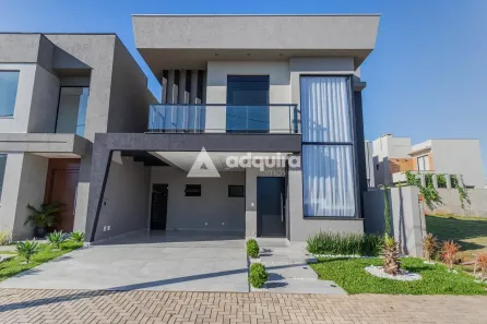 Casa de Condomínio com 4 Quartos para venda ou aluguel, 206m² no Cará-cará, Ponta Grossa