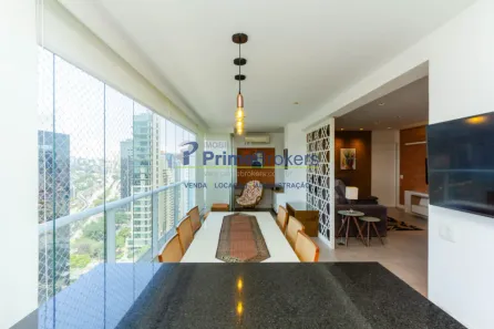 Apartamento com 3 Quartos para alugar, 134m² no Cidade Monções, São Paulo