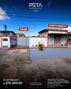 Casa com 2 Quartos à venda, 172m² no Cidade Satélite, Boa Vista