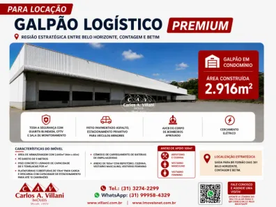 Galpão/Depósito/Armazém para alugar, 2916m² no Jardim Riacho das Pedras, Contagem