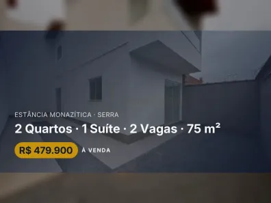 Casa com 2 Quartos à venda, 75m² no Estância Monazítica, Serra