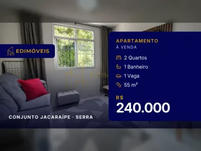 Apartamento com 2 Quartos à venda, 55m² no Conjunto Jacaraípe, Serra