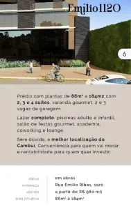 Apartamento com 2 Quartos à venda, 86m² no Cambuí, Campinas