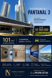 Apartamento com 3 Quartos à venda, 101m² no Jardim Aclimação, Cuiabá