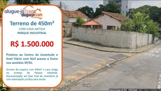 Lote/Terreno à venda, 450m² no Parque Industrial, São José dos Campos
