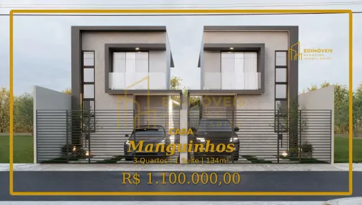 Casa com 3 Quartos à venda, 134m² no Manguinhos, Serra