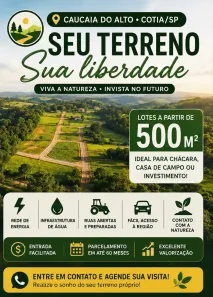 Lote/Terreno à venda, 500m² no Centro (Caucaia do Alto), Cotia