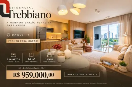 Apartamento com 2 Quartos à venda, 74m² no Campo Comprido, Curitiba