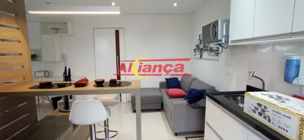 Apartamento com 1 Quarto para alugar, 39m² no Vila Augusta, Guarulhos