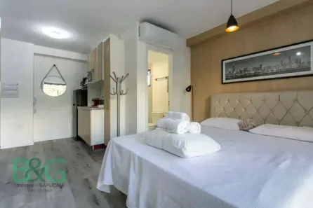 Apartamento com 1 Quarto para alugar, 26m² no Santo Amaro, São Paulo