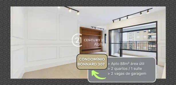 Apartamento com 2 Quartos para venda ou aluguel, 88m² no Alphaville Empresarial, Barueri
