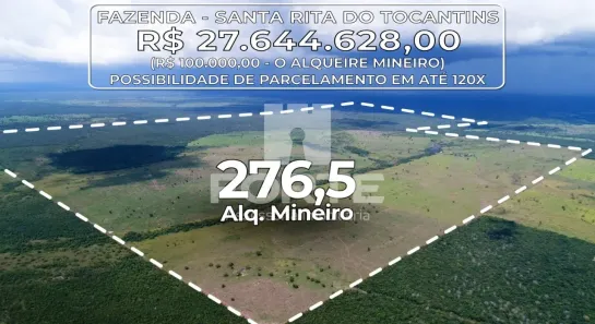 Fazenda/Sítio com 3 Quartos à venda, 276m² no , Santa Rita do Tocantins