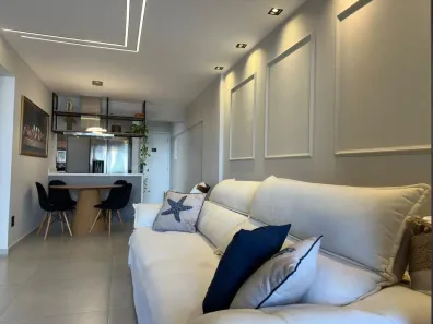 Apartamento com 2 Quartos para alugar, 77m² no Boqueirão, Praia Grande