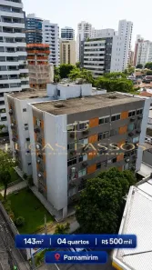 Apartamento com 4 Quartos à venda, 143m² no Parnamirim, Recife