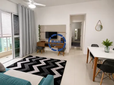 Apartamento com 1 Quarto para alugar, 51m² no Pompéia, Santos