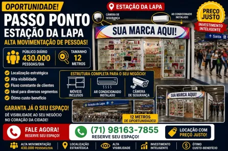 Ponto Comercial à venda, 12m² no Tororó, Salvador