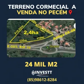 Lote/Terreno à venda, 24000m² no , São Gonçalo do Amarante