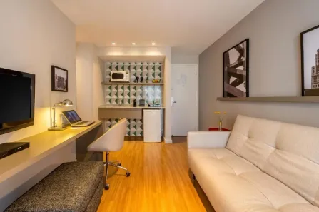 Flat com 1 Quarto à venda, 34m² no Indianópolis, São Paulo