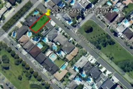 Lote/Terreno à venda, 525m² no Jardim Acapulco, Guarujá