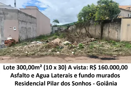 Lote/Terreno à venda, 300m² no Residencial Pilar dos Sonhos, Goiânia