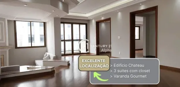 Apartamento com 3 Quartos para alugar, 288m² no Alphaville Centro Industrial e Empresarial/Alphaville., Barueri