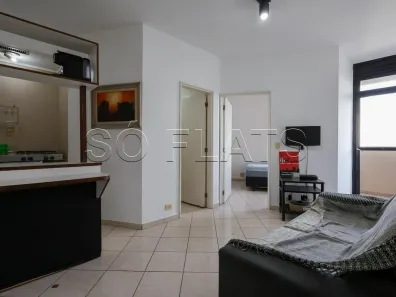 Apartamento com 1 Quarto para alugar, 38m² no Indianópolis, São Paulo