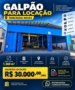 Galpão/Depósito/Armazém para alugar, 1360m² no Tancredo Neves, Manaus