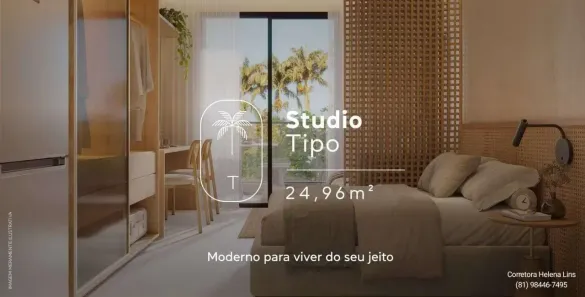 Apartamento com 1 Quarto à venda, 24m² no Tamandaré, Tamandaré