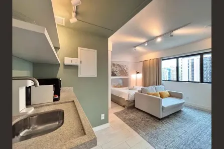 Kitnet com 1 Quarto à venda, 32m² no Indianópolis, São Paulo