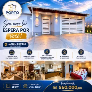 Casa com 3 Quartos à venda, 158m² no Jardim Cambuí, Botucatu