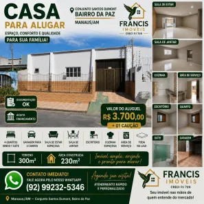 Casa com 4 Quartos à venda, 310m² no Da Paz, Manaus