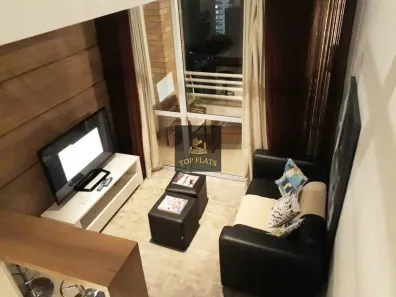 Flat com 1 Quarto para alugar, 47m² no Cidade Monções, São Paulo