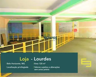 Ponto Comercial para alugar, 120m² no Lourdes, Belo Horizonte