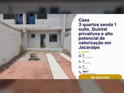 Casa com 3 Quartos à venda, 85m² no São Francisco, Serra