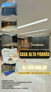 Casa com 3 Quartos à venda, 161m² no Residencial Monte Cristo, Trindade
