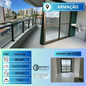 Apartamento com 2 Quartos à venda, 64m² no Jardim Armação, Salvador