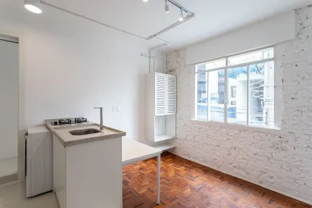 Apartamento com 1 Quarto para alugar, 27m² no Pinheiros, São Paulo