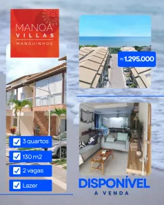 Casa de Condomínio com 3 Quartos à venda, 113m² no Manguinhos, Serra