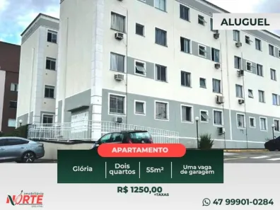 Apartamento com 2 Quartos para alugar, 55m² no Glória, Joinville
