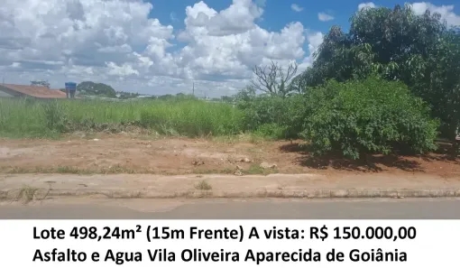 Lote/Terreno à venda, 498m² no Vila Oliveira, Aparecida de Goiânia