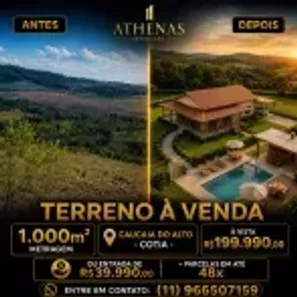 Lote/Terreno à venda, 1000m² no Centro (Caucaia do Alto), Cotia