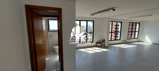 Sala Comercial com 1 Quarto para alugar, 57m² no Boqueirão, Santos