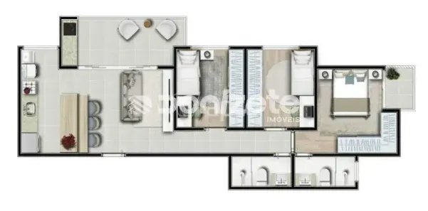 Apartamento com 3 Quartos à venda, 80m² no Vila Alzira, Santo André