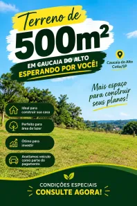 Lote/Terreno à venda, 500m² no Morro Grande, Cotia