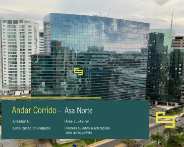 Imóvel Comercial para alugar, 1142m² no Asa Norte, Brasília